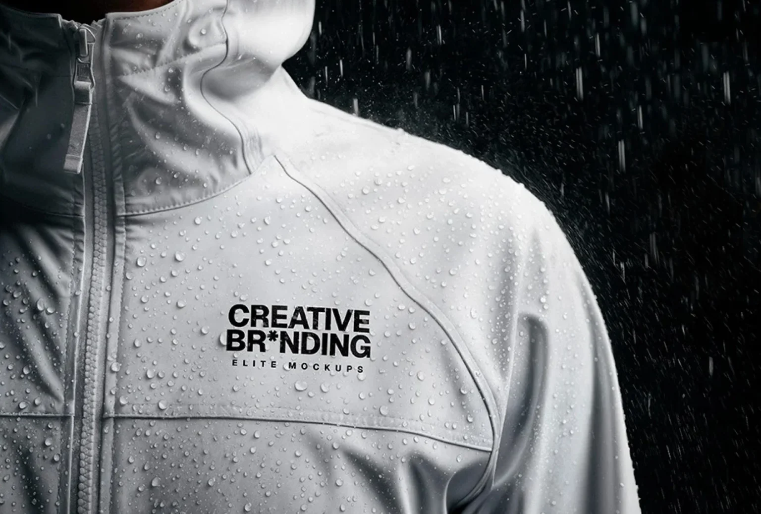 Waterproof Jacket with Rain Free Mockup Apparel waterproof jacket with rain free mockup apparel